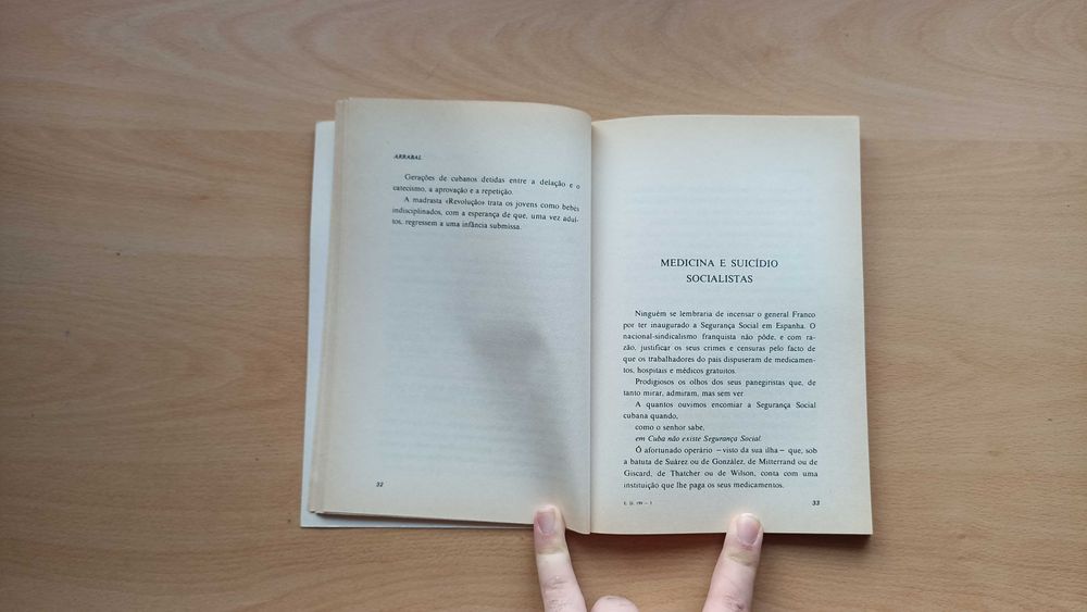 Livro "Carta a Fidel Castro 1984" de Arrabal