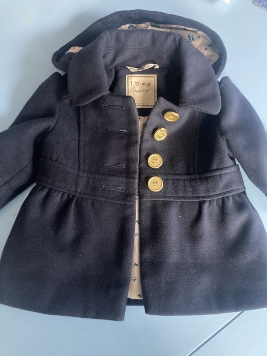 Płaszcz płaszczyk Next 74 granatowy