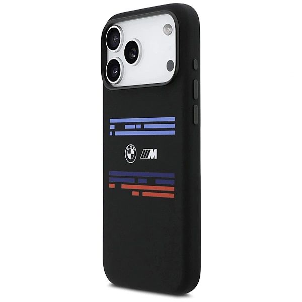 Etui BMW M Silicon Horizontal Line MagSafe na iPhone 17 Pro Max - czar