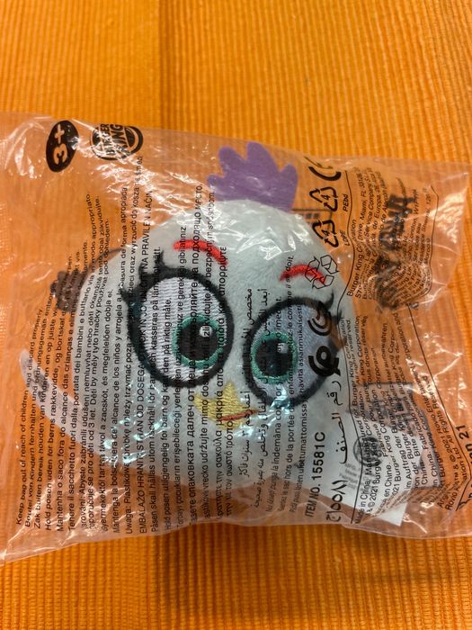 Peluche boneco Angry Birds 3 Burger King——Portes GRÁTIS CTT registado