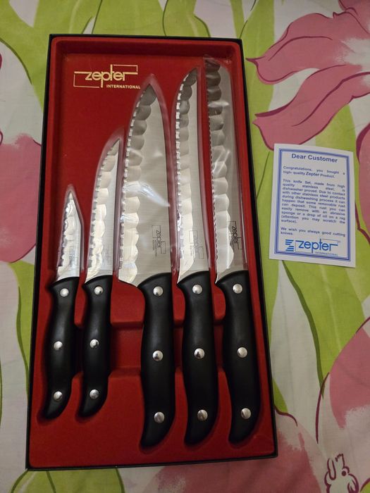 Набір ножів Zepter нові цептер самозаточувальні оригінал ножи цептор