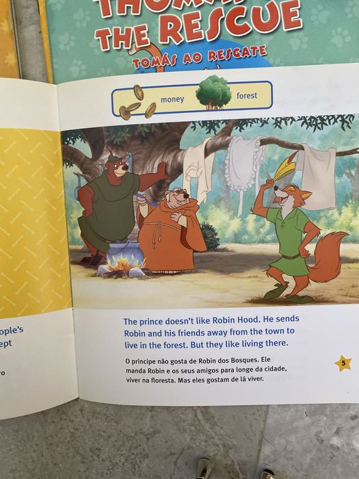 Livros de leitura Inglês para crianças Disney
