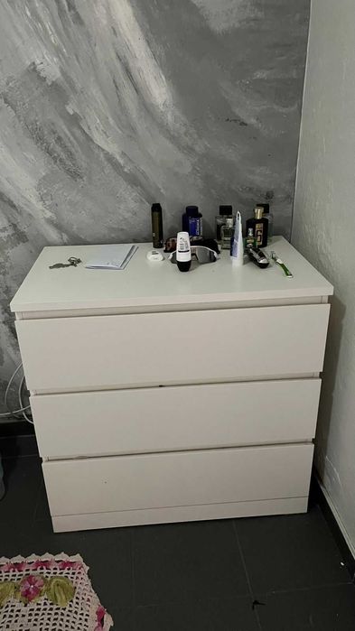 Cómoda Branca 3 gavetas