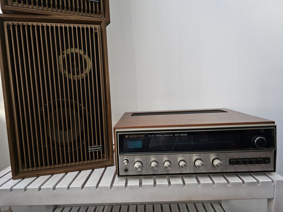 Kenwood amplificador rádio colunas