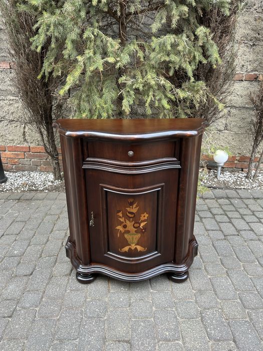 Stylowa Komoda Szafka Ludwik Intarsja, Uniakt Po Renowacji