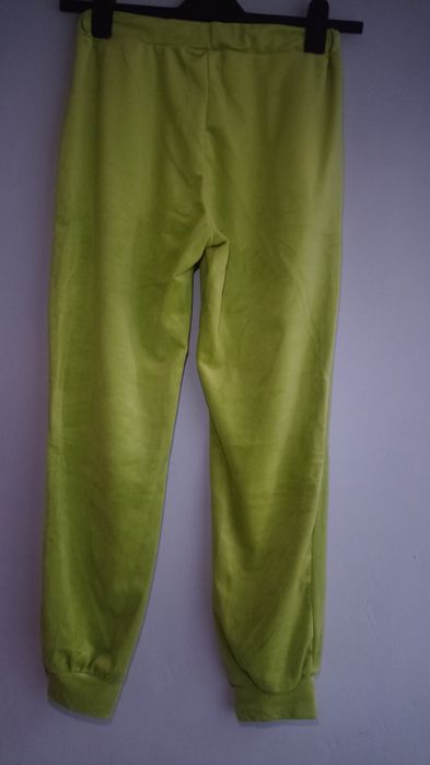 Dres S-M welurowy zielony