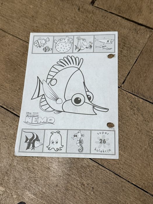 Karteczka do segregatora Gdzie jest nemo A6