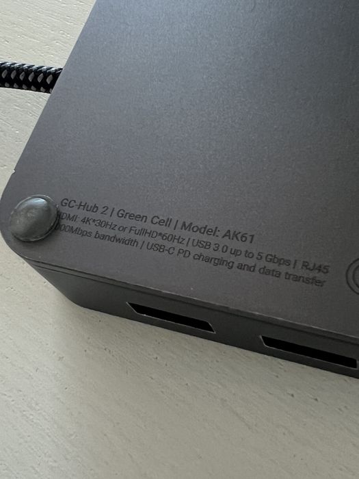 Hub usb-c Green Cell AK61