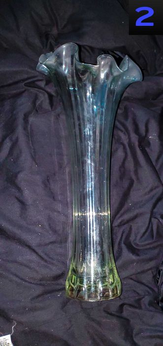 Ваза, Гутное, Богемское, Чешское, стекло, Хрусталь, Берц