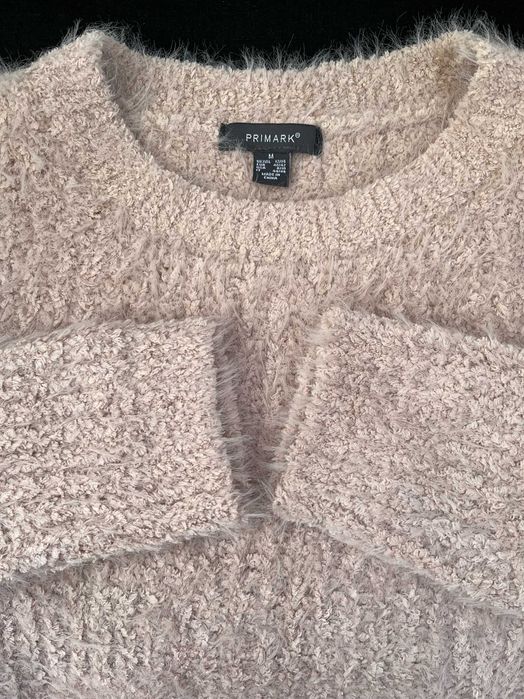 Пудровый бежевый свитер джемпер женский от primark 46-50