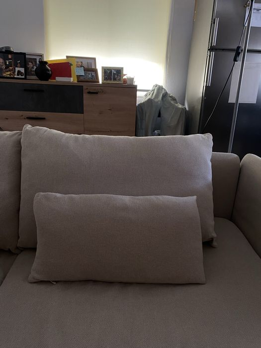 Sofá bege ikea 3 lugares