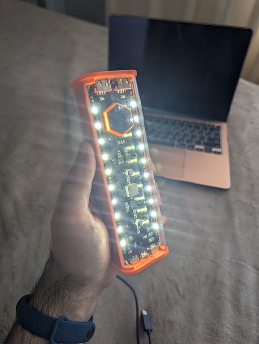 Корпус повербанка 21700 PD 22.5W Power Bank на 4 акумулятори Type-C