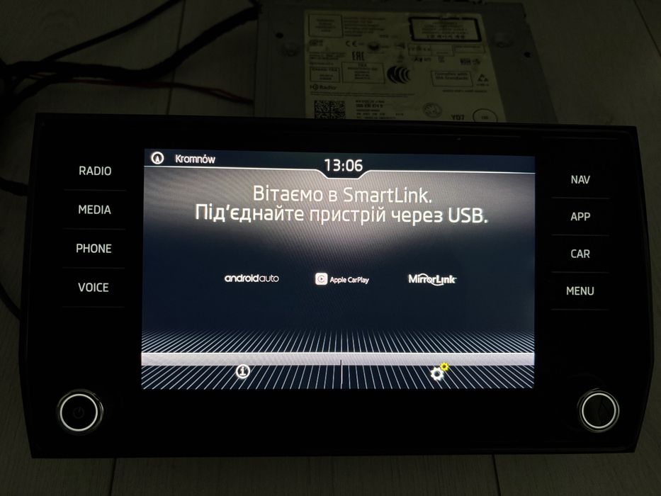 Магнітола Skoda Columbus CarPlay Mib2 Octavia A7 Kodiaq Karoq Android Auto навігація блок мультимедії Bolero Amundsen