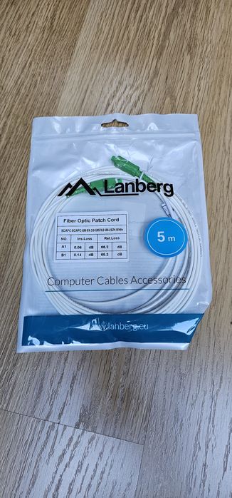 Kabel Patchcord LANBERG światłowodowy 5m