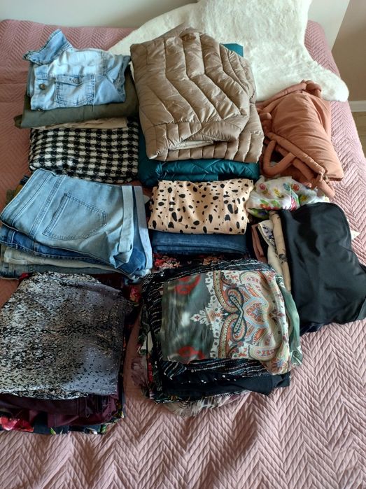 Duża paczka ubrań S M