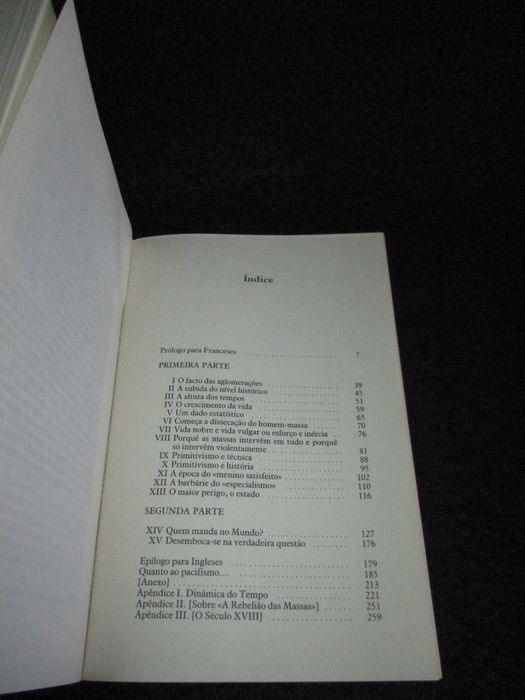 Livro A Rebelião das Massas José Ortega y Gasset