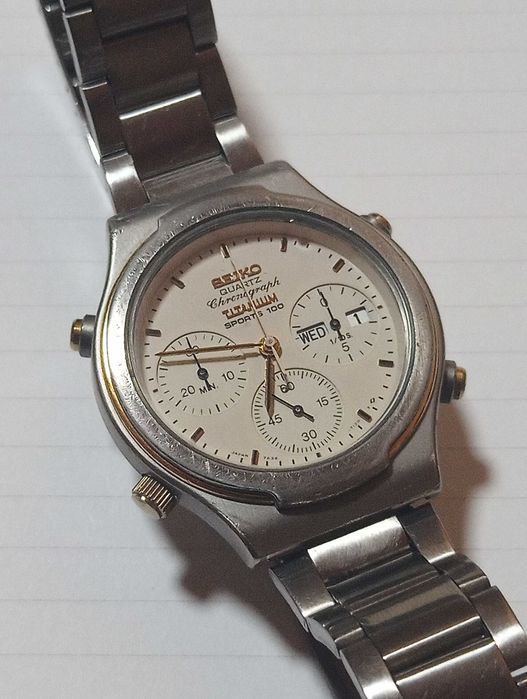 Seiko 7A38 Хронограф Tiтан колекційний