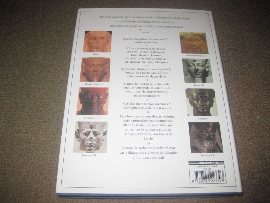 Livro "Crónicas dos Faraós" de Peter A. Clayton
