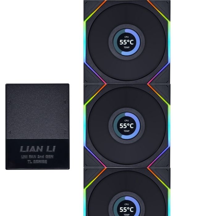 Ventoinhas Lian Li Pack 3x TL120 LCD64739023138690120