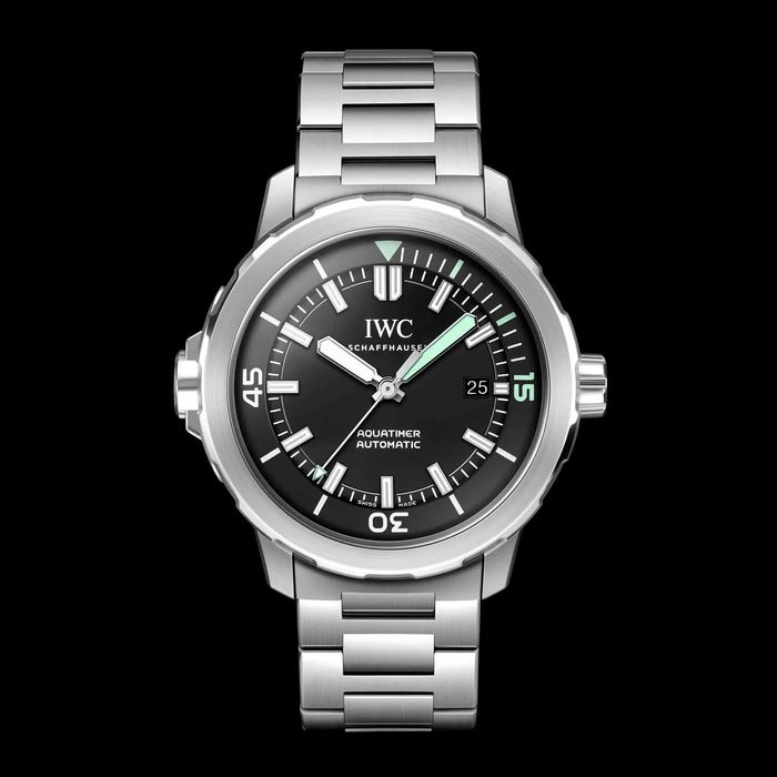 Годинник IWC Aquatimer Automatic steel silver black