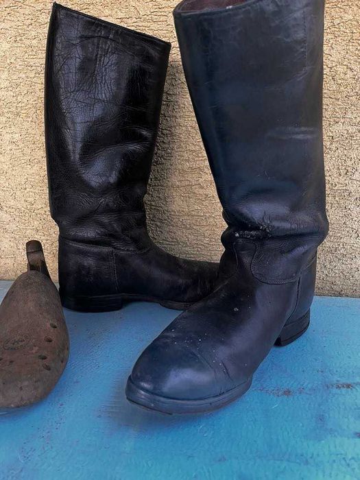 Oficerki skórzane buty oficerskie