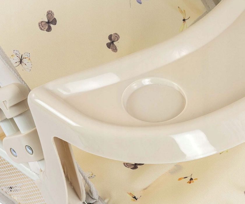 Wózek Dla Lalek Dla Bobasa Składany Spacerówka Z Baldachimem Kremowy