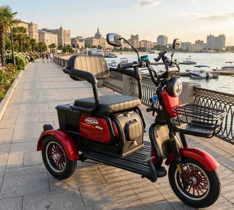 Електротрицикл OSCAR TRIO2 1200W 2026 рік  Тяговий скутер 300кг