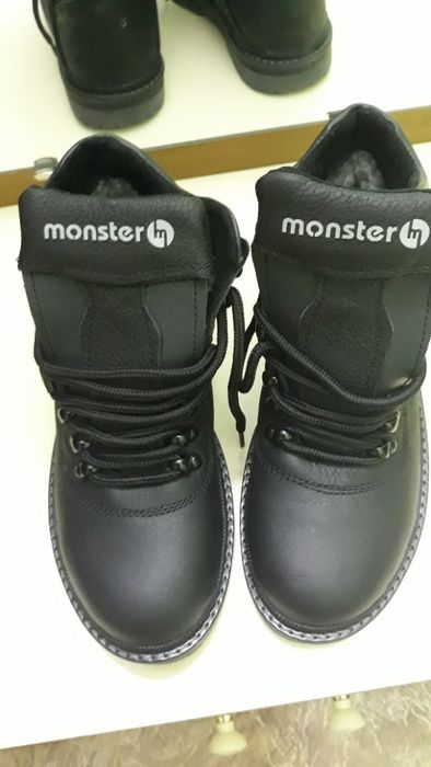 Ботинки детские BLACK MONSTER чёрные 36 р.