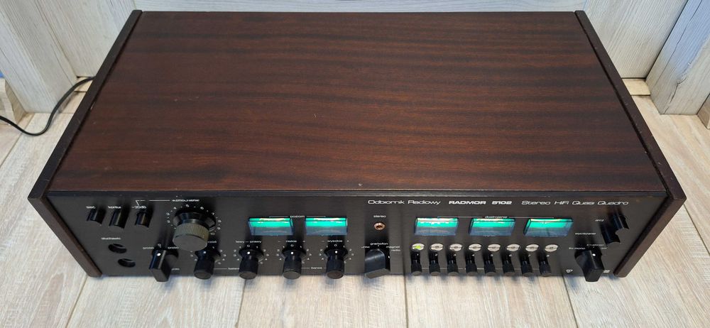 Amplituner Unitra Radmor 5102 Czarny ! 80 Rok ! IDEALNY PO SERWISIE !