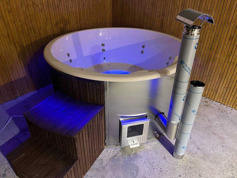 Balia ogrodowa klasy Premium, fińska bania jacuzzi gorąca beczka sauna