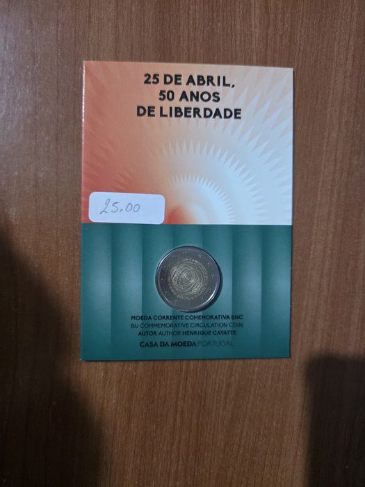 Moeda comemorativa de Portugal de 1974