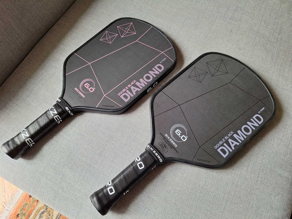 PROMO -45%  Rakieta do pickleball Six Zero Double Black Diamond 1 szt.