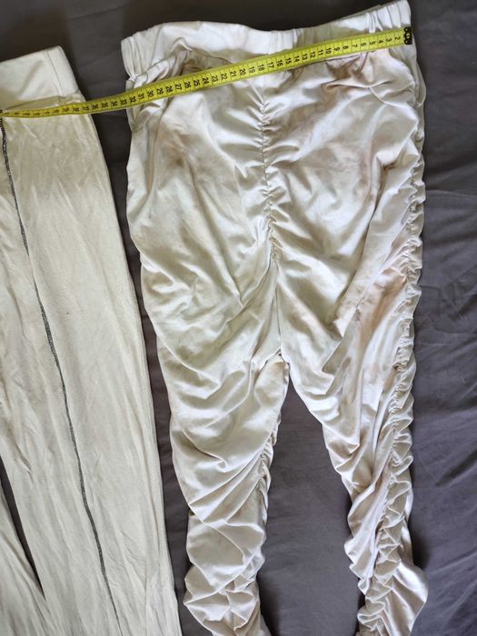 Брюки, штаны трикотажные, бежевые, одним лотом