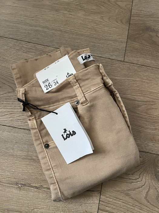 Nowe spodnie z metka Lois, wysoki stan