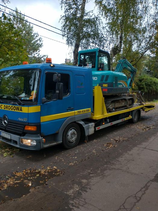 Pomoc drogowa, laweta, transpo maszyn, usługi minikoparka