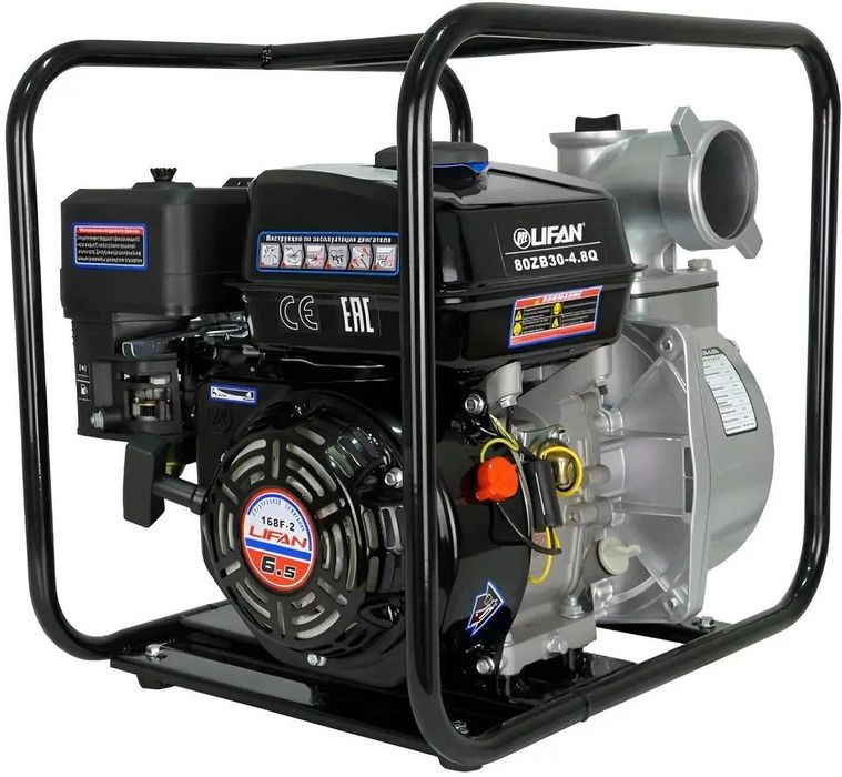 Мотопомпа бензинова LIFAN 800 л/хв / Ø 80 мм / 4-х тактний двигун