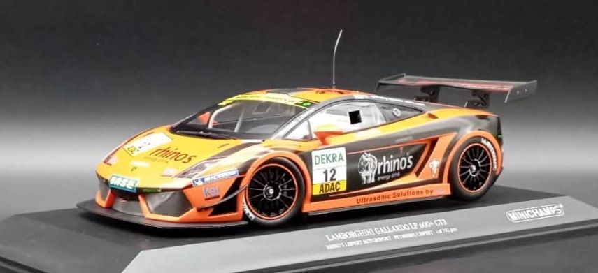 1:18 Minichamps Lamborghini Gallardo LP 600+ GT3 Rhino's Leipert #12.