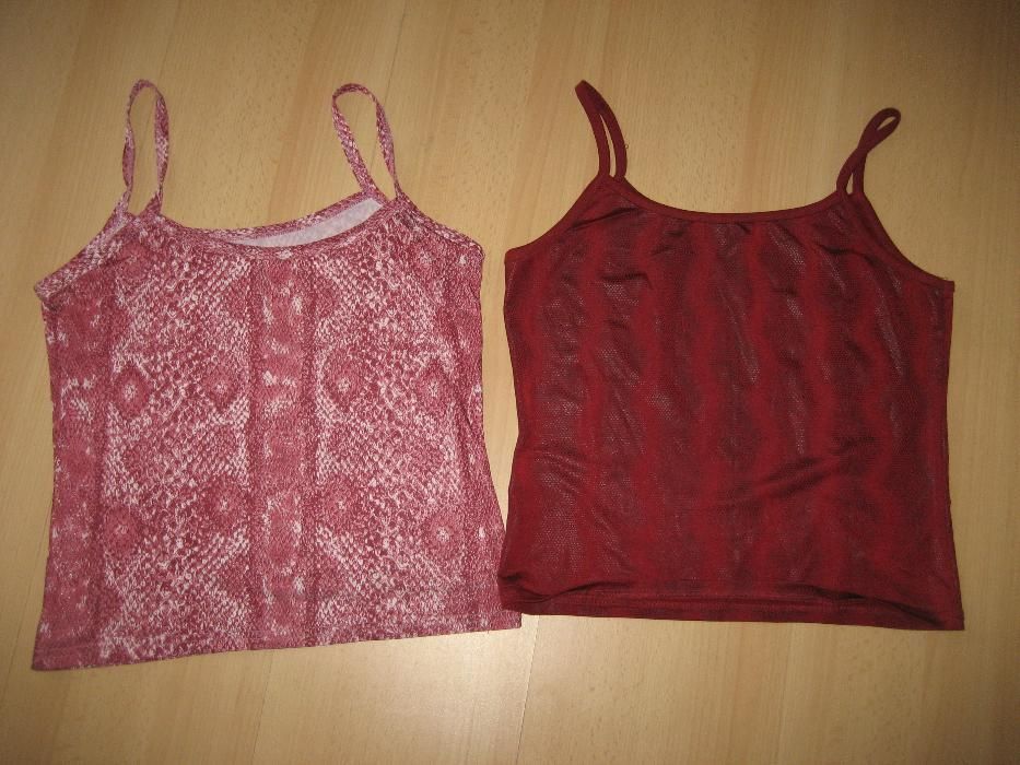 2 szt. koszulek, bluzek na ramiączkach S