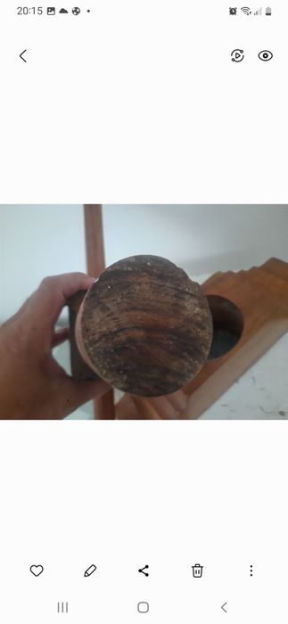 Prensa moedor em madeira