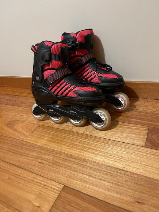 Patins rosa adaptável