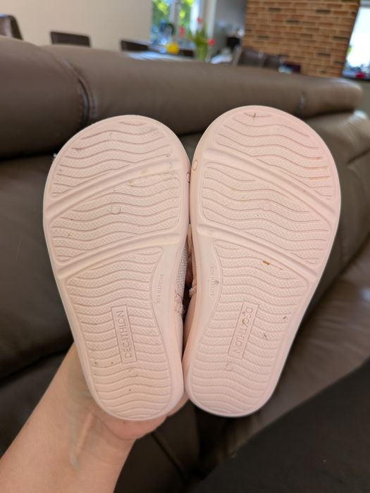 Buty dla dzieci Domyos 22 różowe kapcie Decathlon