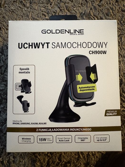 Uchwyt samochodowy na telefon z ładowarka automatyczny
