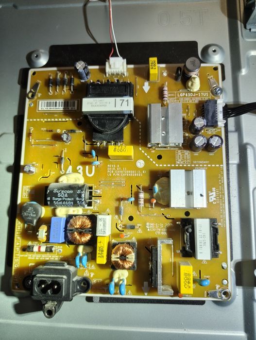 Płyta zasilacz do TV LG 43UM7050PLF EAX67209001