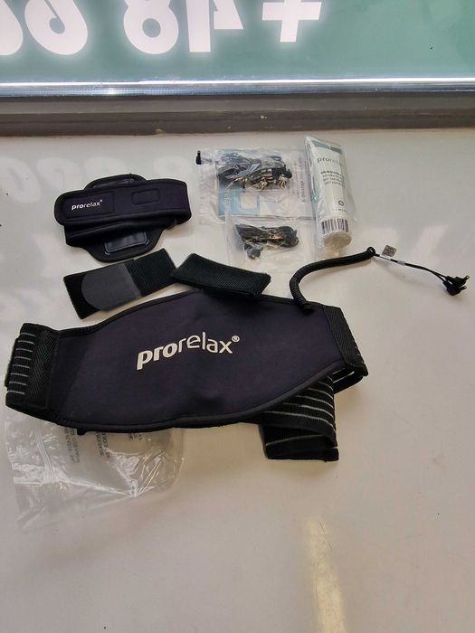 Zestaw akcesoriów PRORELAX pas elektrostymulator TENS EMS żel elektrody