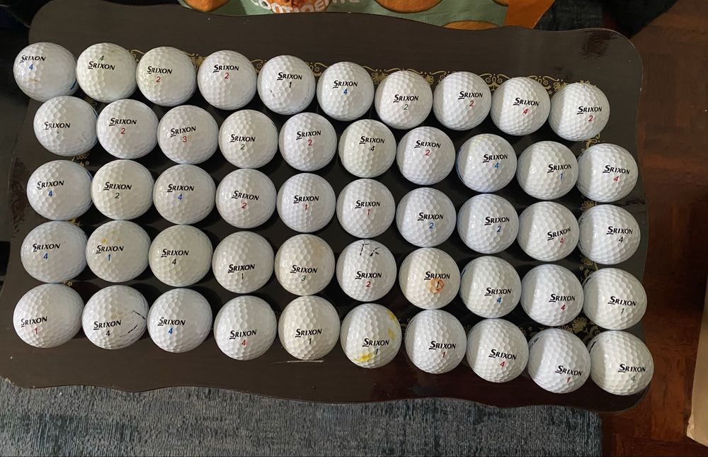 Lote 50 Bolas de Golfe Srixon + Oferta 12 Bolas Slazenger