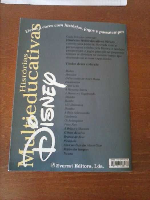 Pinóquio livro com história e jogos