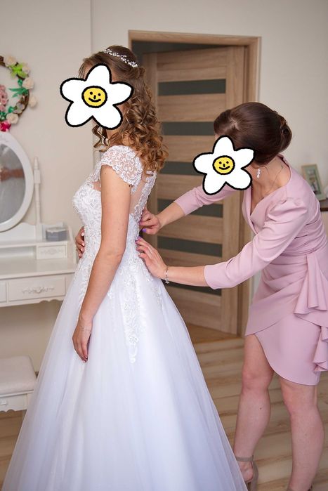 Suknia ślubna r. S, w bdb stanie