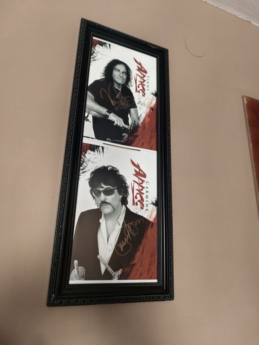 Plakaty z oryginalnymi autografami w ramce Carmine Appice i Vinny Appice