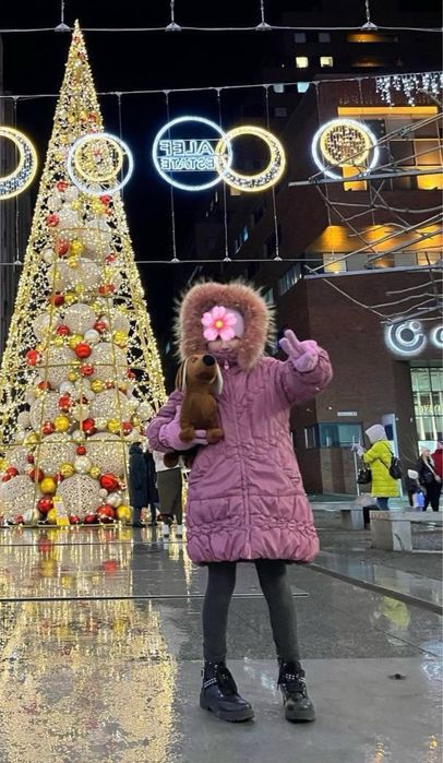 Зимнее Пальто для девочки 122-128