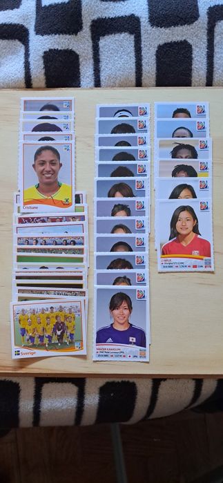 Cromos Womens 2011 e 2015 da Panini
